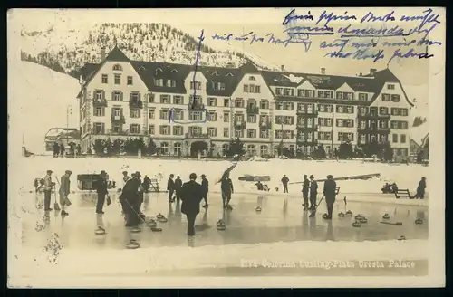 AK    Celerina : Curling Platz - Cresta Palace ..... [ D735 ]