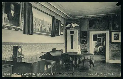 AK    Goethe Haus zu Weimar - Juno Zimmer II ..... [ D738 ]