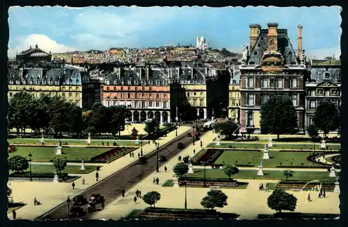 AK  Paris et ses Merveilles - La butte Montmartre , vue du palais du Louvre ..... [ D783 ]