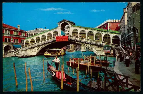 AK   Venedig / Venezia - Ponte di Rialto / Rialtobrücke ..... [ D794 ]