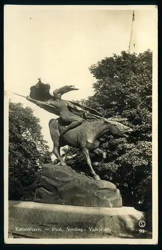 AK   Kobenhavn / Kopenhagen - Prof. Sinding : Valkyrien ..... [ D798 ]