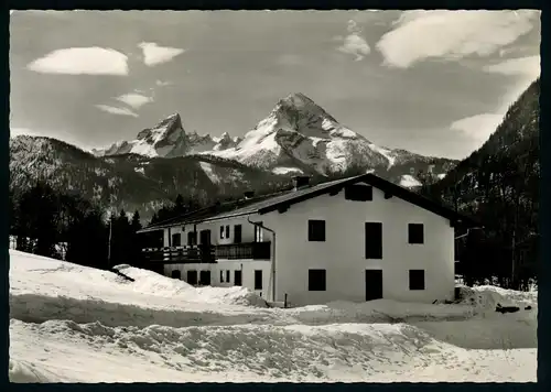 AK   Pension Erlengrund mit Watzmann : Berchtesgaden - Strub ..... [ D849 ]