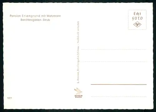 AK   Pension Erlengrund mit Watzmann : Berchtesgaden - Strub ..... [ D849 ]