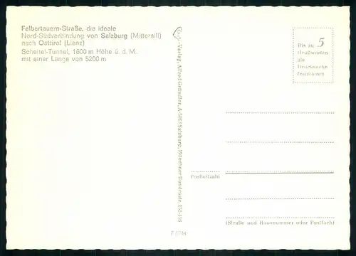 AK    Felbertauern Straße - Scheitel Tunnel ..... [ D863 ]