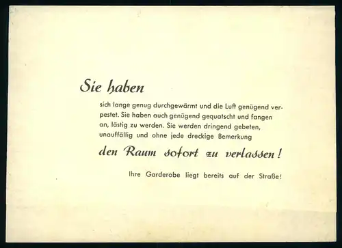 AK    Sie haben sich schon lange durchgewärmt ..... Ihre Gardrobe liegt bereits auf der Straße ! ..... [ D866 ]