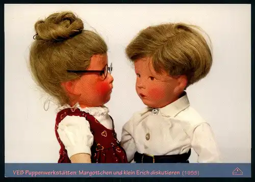 AK   Bad Kösen - VEB Puppenwerstätte - Das kleine deutsche Kind - um 1955 bzw 1952 ..... [ D867 ]