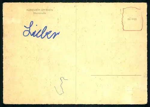 AK   Rüdesheim am Rhein - Rheinstraße ..... [ D869 ]
