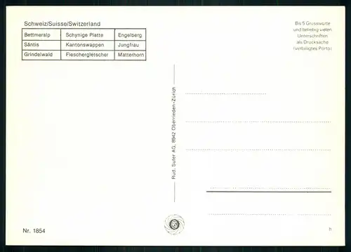 AK   Schweiz - mehrere Kantone + Motive ..... [ D884 ]