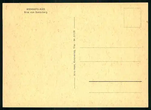 AK    Bernkastel - Kues : Blick vom Doktorberg ..... [ D892 ]