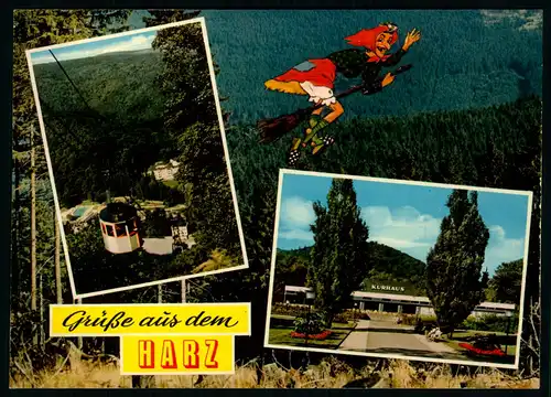 AK    Bad Harzburg - Bergseilbahn + Kurhaus ..... [ D905 ]