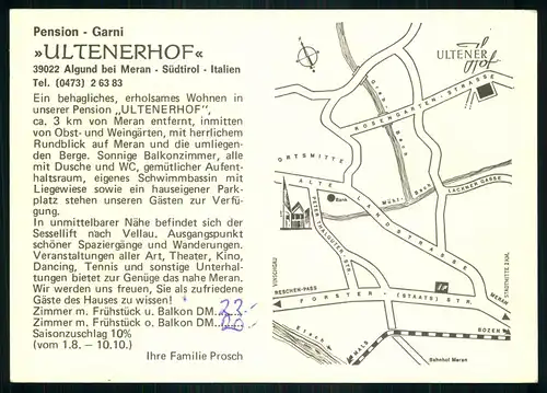 AK    Pension Ultenerhof - Algund bei Meran ..... [ D923 ]