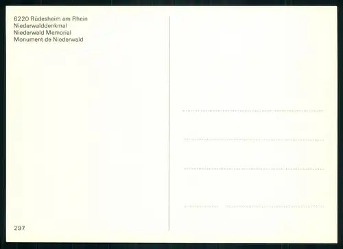 AK    Rüdesheim am Rhein - Niederwalddenkmal ..... [ D936 ]