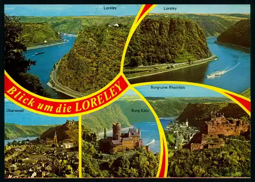 AK    der Rhein -  um die Loreley ..... [ D937 ]