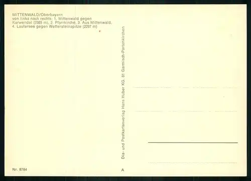 AK   Mittenwald / Obb - 4 Motive ..... [ D989 ]