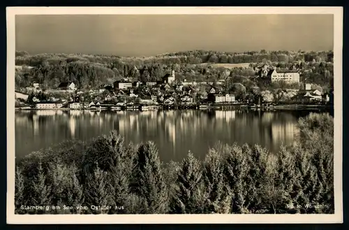 AK  Starnberg am See vom Ostufer aus ..... [ H016 ]