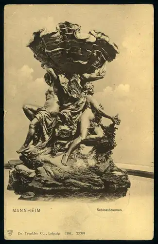 AK   Mannheim - Schlossbrunnen ..... [ H055 ]