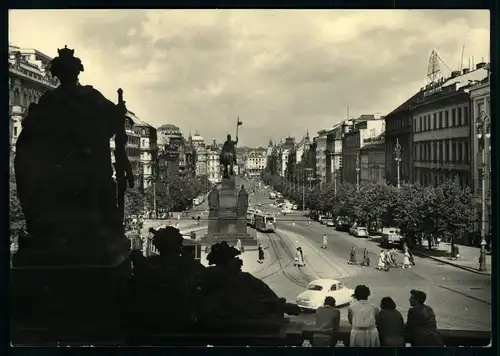 AK   Praha / Prag - Wenzelplatz von der Rampe des Nationalmuseums  ..... [ H133 ]
