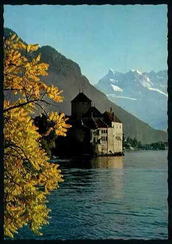 AK   Lac Leman / Genfersee - Le CHâteau de Chillon et les Dents du Midi ..... [ H221 ]