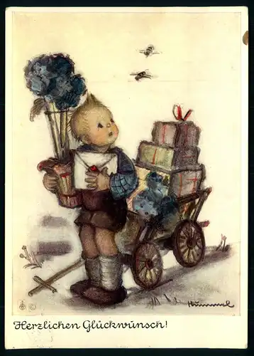 AK   Herzlichen Glückwunsch - Hummel ..... [ H235 ]