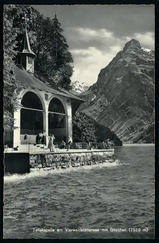 AK   Tellskapelle am Vierwaldstättersee mit Gitschen ..... [ H319 ]