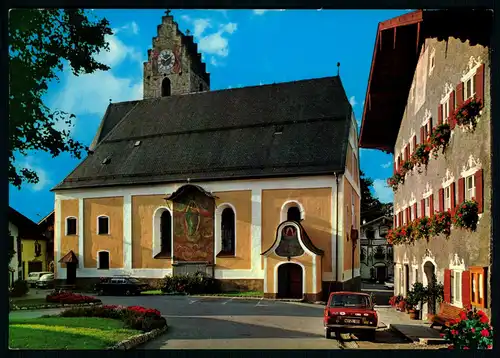 AK   Pfarrkirche der Marktgemeinde Neubeuern am Inn mit altem Wehrturm ..... [ H391 ]