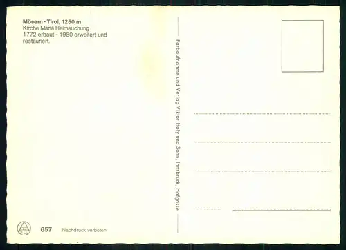 AK   Mösern / Telfs -  Kirche Mariä Heimsuchung ..... [ H393 ]