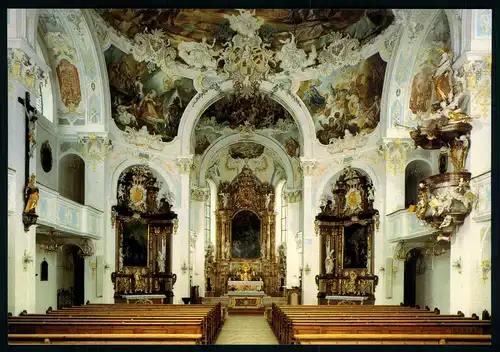 AK   Wolfegg - Pfarr- + ehem. Stiftskirche St. Katharina ..... [ H433 ]