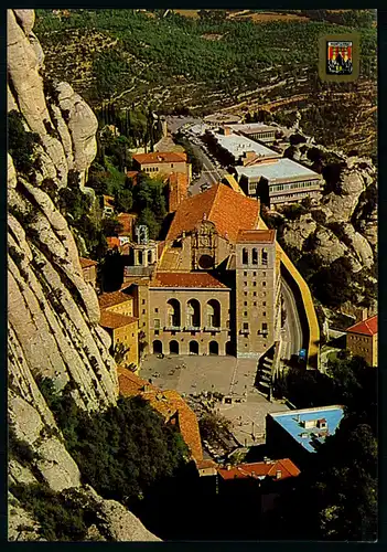 AK     Montserrat - Vista aèria de les places del Santuari ..... [ H487 ]