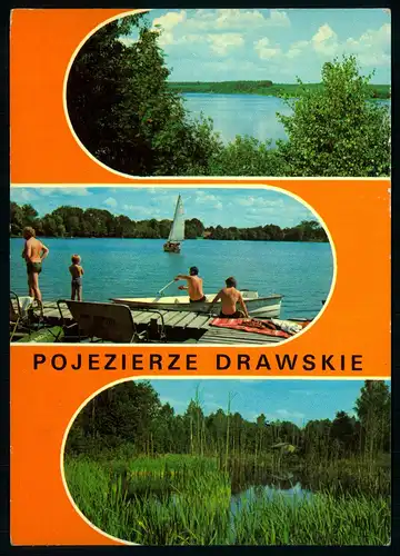 AK     Pojezierze Drawskie - Jazioro Dolgie - Przystan nad jeziorem Drawsko - Rzeka Gwda ..... [ H492 ]