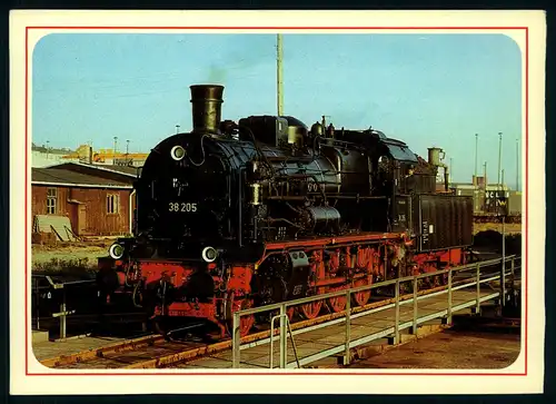 AK    Betriebsfähige Museumslolokomotive 38 205 - 1910 von der Sächsischen Maschinenfabrik Chemnitz ..... [ H563 ]