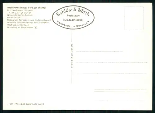 AK    Schlössli Wörth am Rheinfall ..... [ H568 ]