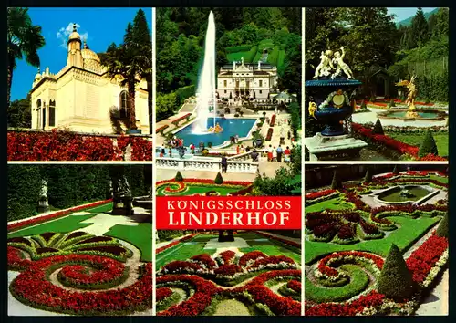 AK    Königsschloss Linderhof - 6 Motive ..... [ H626 ]