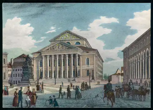 AK    München - Nationaltheater im 19. Jahrh. ..... [ H716 ]