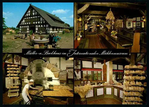 AK    Müller- + Backhaus im Internationales Mühlenmuseum Gifhorn ..... [ H779 ]