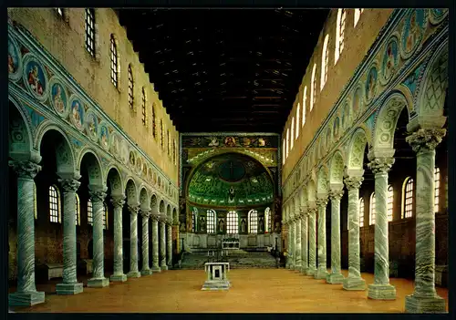 AK    Ravenna : Basilica S. Apollinare in Classe - interno / Basilika S. Apollinaris in Classis - inneres  ..... [ H787 ]