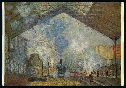 AK    Claude Monet : La Gare Saint - Lazare / der Bahnhof von Saint - Lazare ..... [ H803 ]