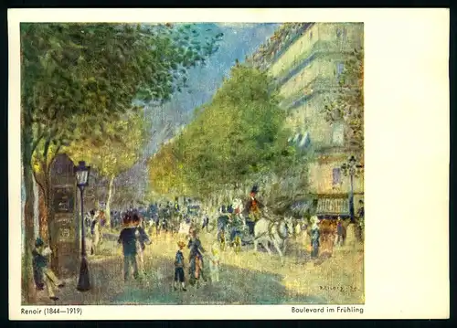 AK    Renoir : Boulevard im Frühling ..... [ H805 ]