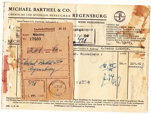 Bundesrep. Deutschland 1949 Nr 1 85 Brief A0021