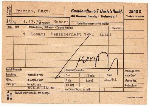 Bundesrep. Deutschland 1970 Nr 630 Brief A0055