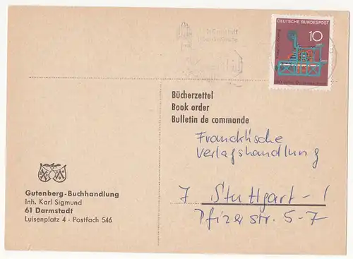 Bundesrep. Deutschland 1968 Nr 546 Brief A0203