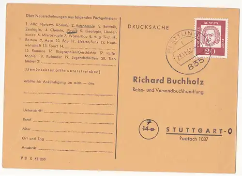 Bundesrep. Deutschland 1962 Nr 352 Brief A0207