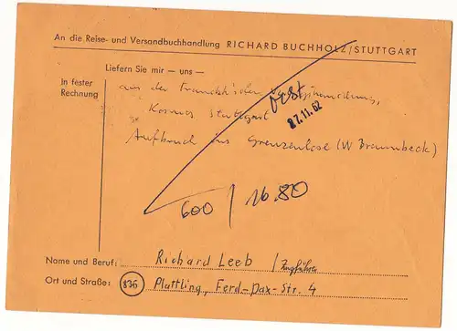 Bundesrep. Deutschland 1962 Nr 352 Brief A0207