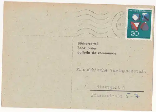 Bundesrep. Deutschland 1968 Nr 547 Brief A0214