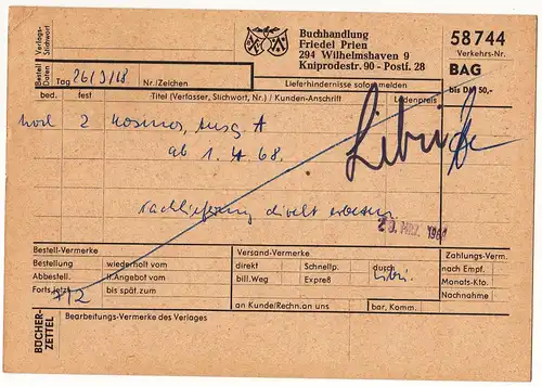 Bundesrep. Deutschland 1968 Nr 546 Brief A0215