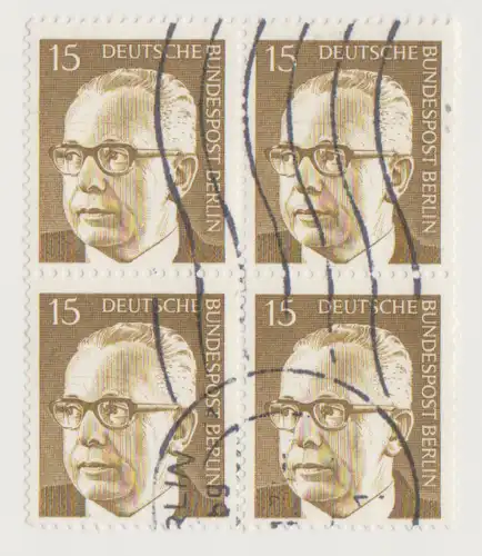 Berlin (West) 1972 Nr 361 Eckstempel/Wellenstempel A4577