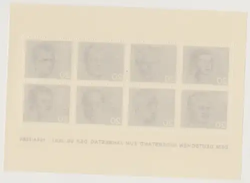 Bundesrep. Deutschland 1964 Nr 431 – 438; Block 3 Postfrisch / ** A4554