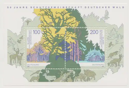 Bundesrep. Deutschland 1997 Nr 1918 – 1919; Block 38 Postfrisch / ** A4558