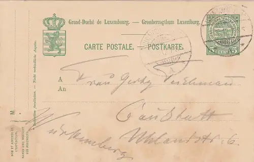 Luxemburg 1912 Brief A3159