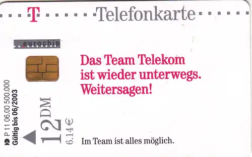 Telefonkarte P 11 06.00 