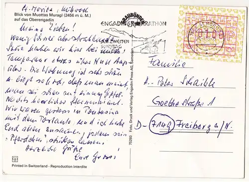 Schweiz 1993 Ansichtskarte A0045